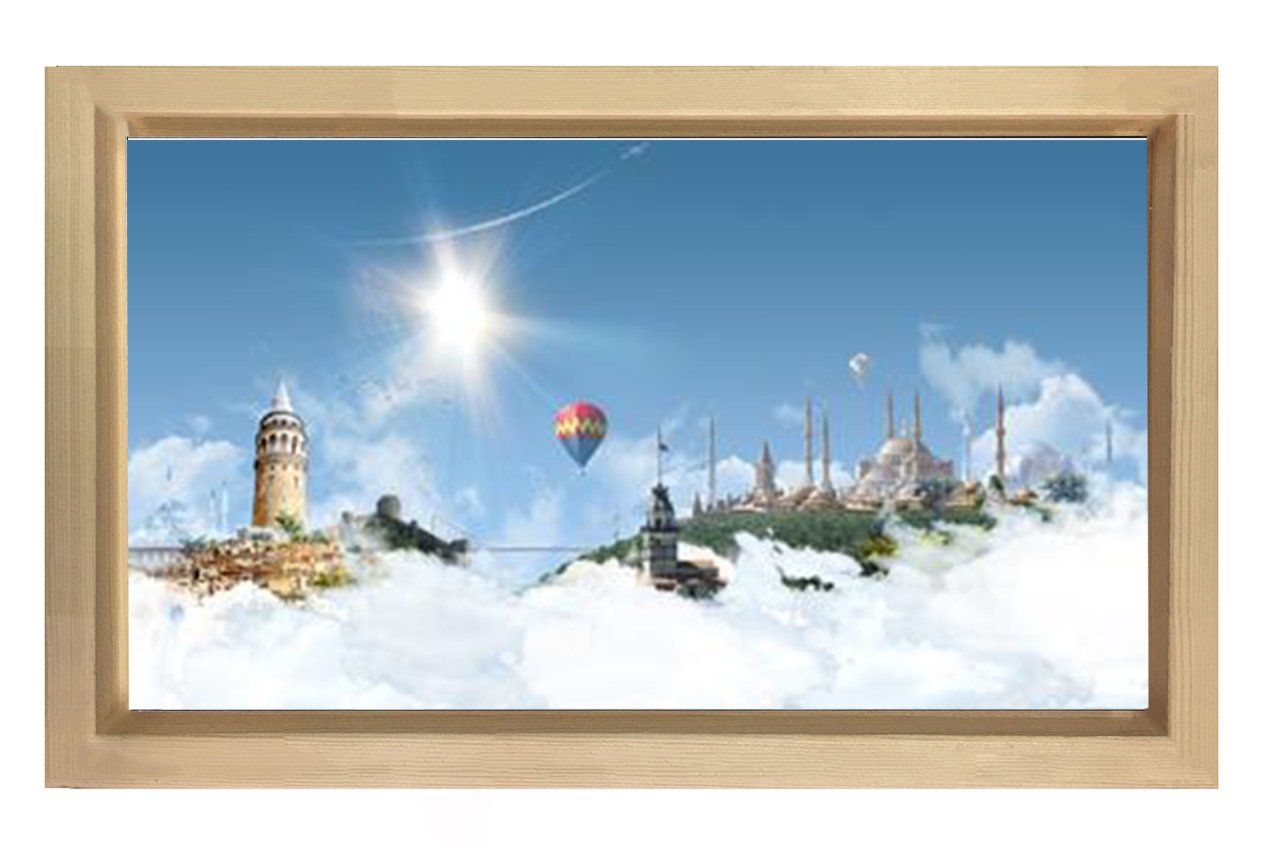 Anadolu Kültürü  Tablosu Naturel Ahşap - 100x200