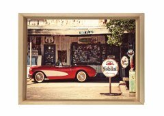 Cobra 1962 Tablosu Naturel Ahşap - 45x30
