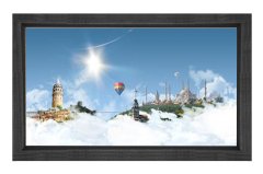 Anadolu Kültürü  Tablosu Siyah Ahşap - 40x60