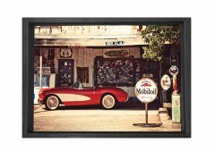 Cobra 1962 Tablosu Siyah Ahşap - 45x30