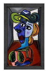 AhKyoung Jung Tablosu Siyah Ahşap Çerçeve - 45x30