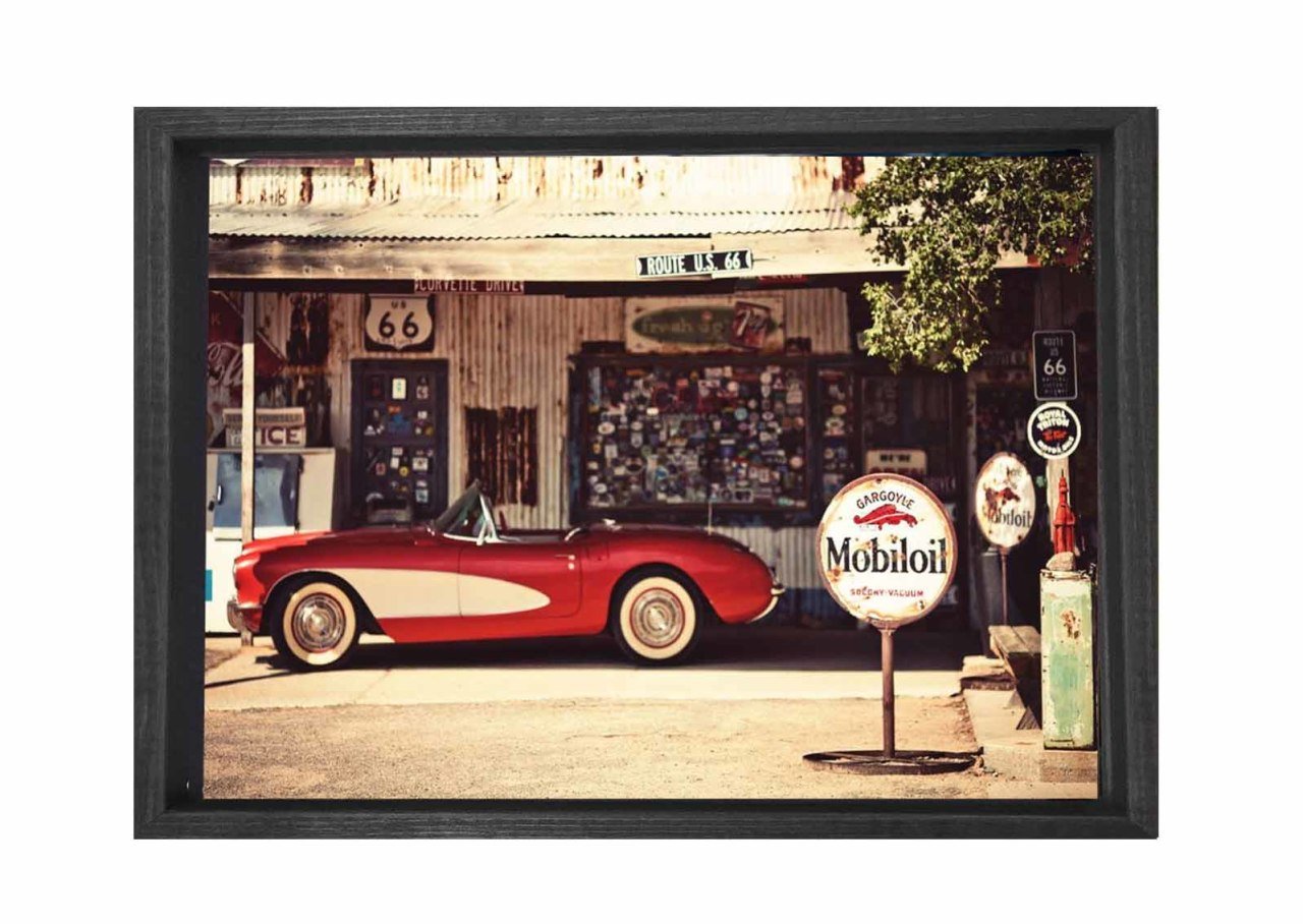 Cobra 1962 Tablosu Siyah Ahşap - 70x100