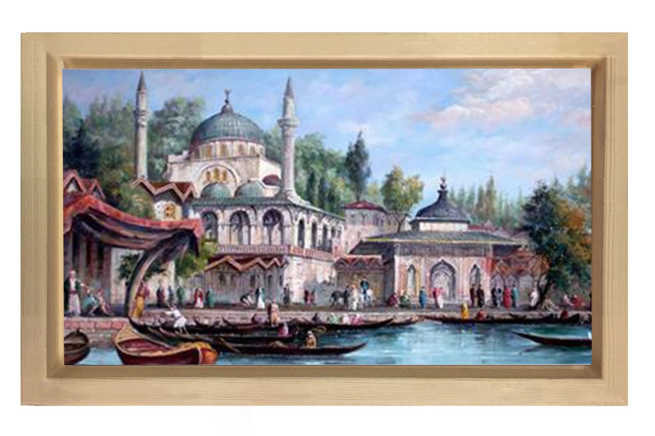 Sandal Gezisi Tablosu Naturel Ahşap Çerçeve - 100x150