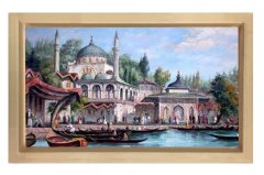 Sandal Gezisi Tablosu Naturel Ahşap Çerçeve - 40x60