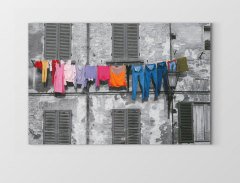 Çamaşır İpi Tablosu Çerçevesiz - 50x90