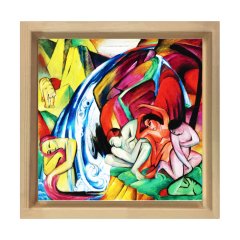 Robert Delaunay - Joie De Vivre Soyut Tablosu Naturel Ahşap Çerçeve - 100x150