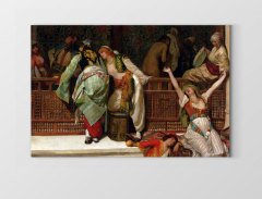Kadınlı Eğlence Tablosu Çerçevesiz - 40x60