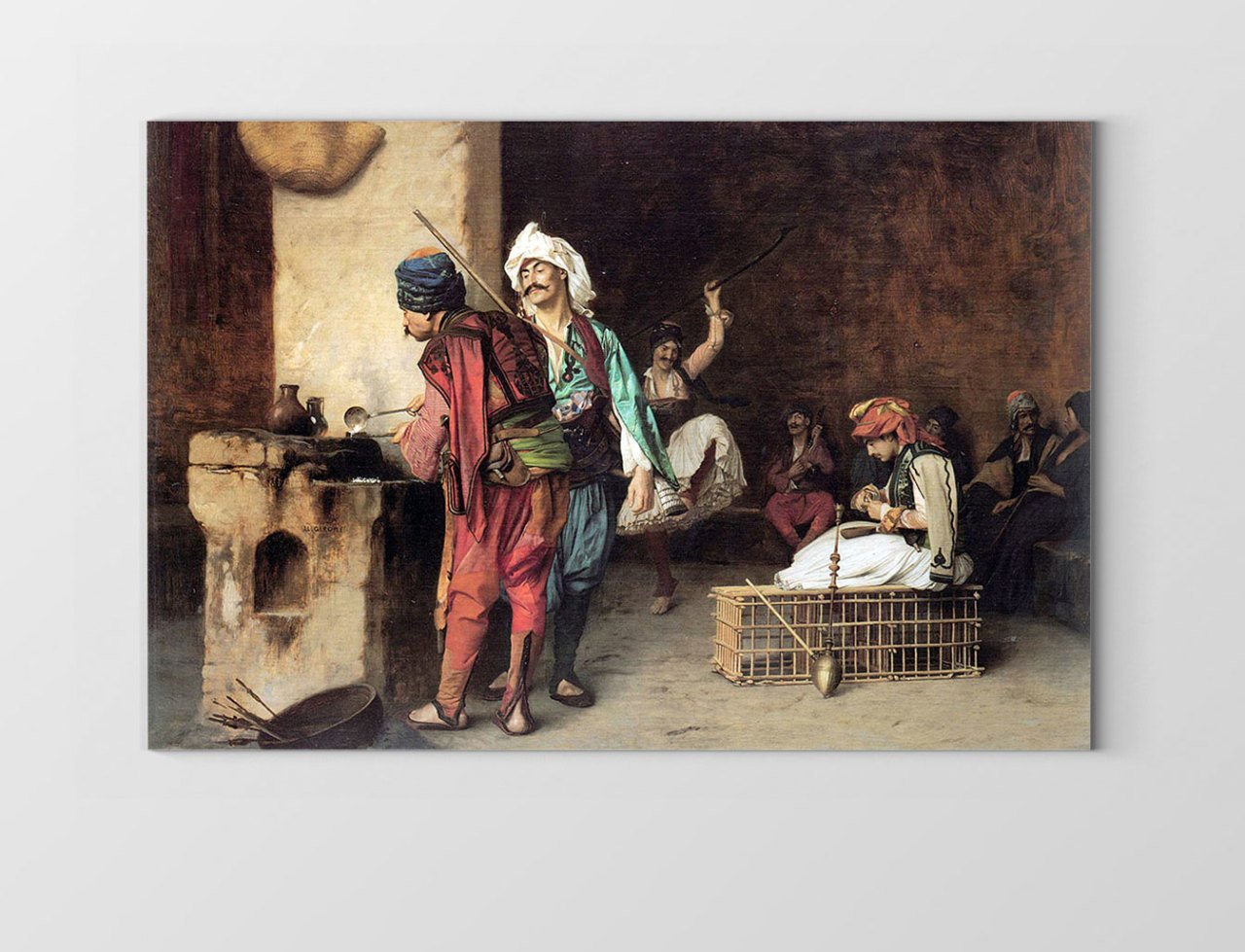 Osmanlı Halk Meskeni Tablosu Çerçevesiz - 100x150