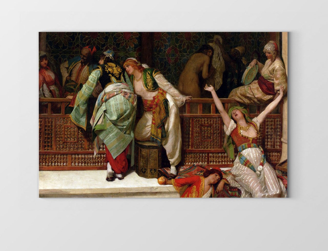 Kadınlı Eğlence Tablosu Çerçevesiz - 50x70