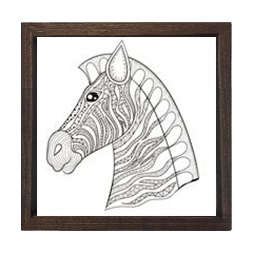 Mandala Zebra Tablosu