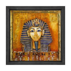 Firavun Tablosu Naturel Ahşap Çerçeve - 30x30