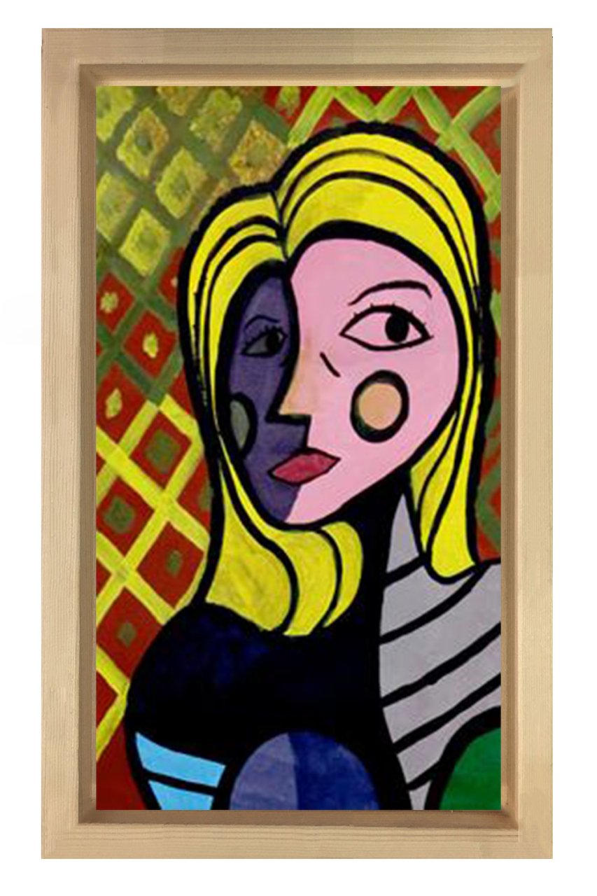 Seung Kim Tablosu Naturel Ahşap Çerçeve - 40x60