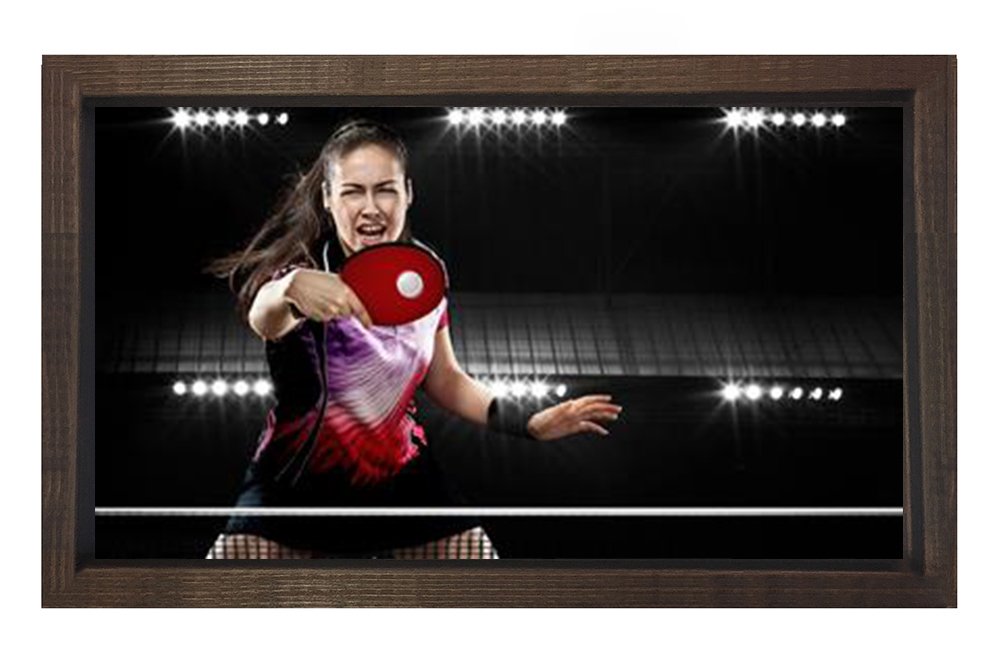 Masa Tenisi Tablosu Kahverengi Ahşap Çerçeve - 50x90