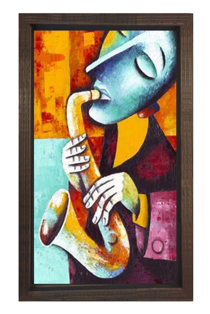 Marinne Vias  Tablosu Kahverengi Ahşap Çerçeve - 40x60