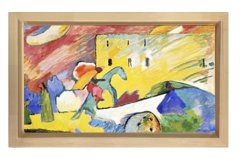 Vassily Kandisky Tablosu Naturel Ahşap Çerçeve - 40x60