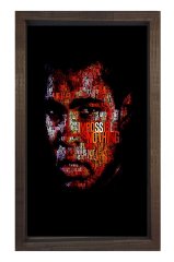 Muhammed Ali  Tablosu Kahverengi Ahşap Çerçeve - 100x150