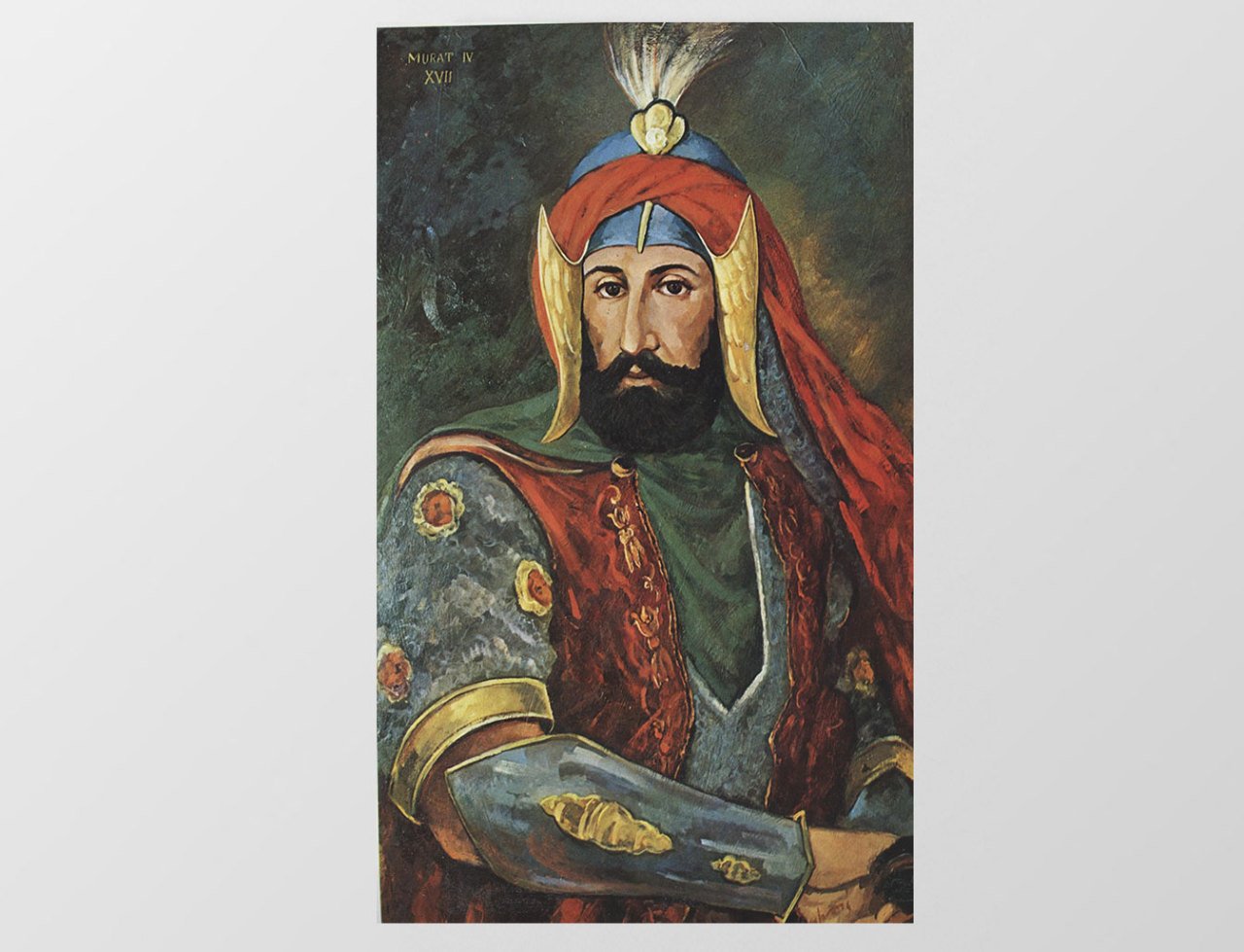 Sultan 4. Murat Tablosu Çerçevesiz - 45x30