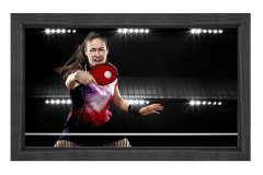 Masa Tenisi Tablosu Siyah Ahşap Çerçeve - 70x100