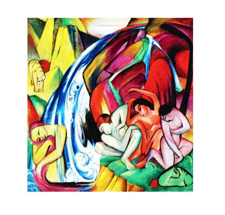 Robert Delaunay - Joie De Vivre Soyut Tablosu Çerçevesiz - 50x70