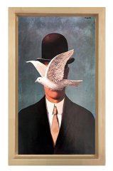 Rene Magritte tablosu Naturel Ahşap Çerçeve - 100x150