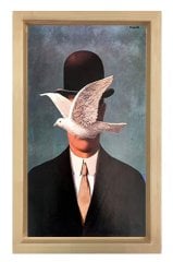 Rene Magritte tablosu Naturel Ahşap Çerçeve - 100x200