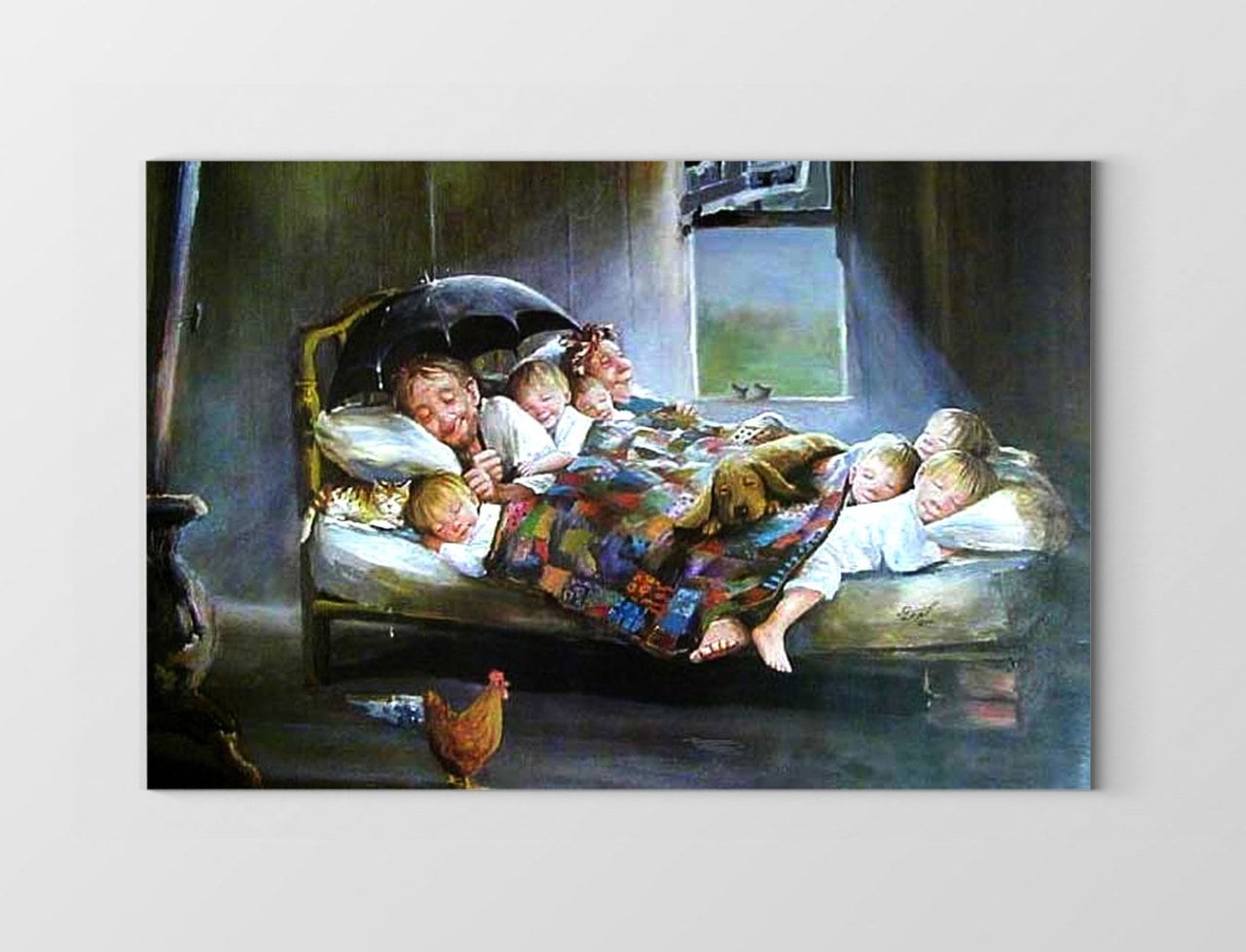 Mutluluğun Resmi Tablosu Çerçevesiz - 100x150