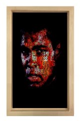 Muhammed Ali  Tablosu Naturel Ahşap Çerçeve - 100x200