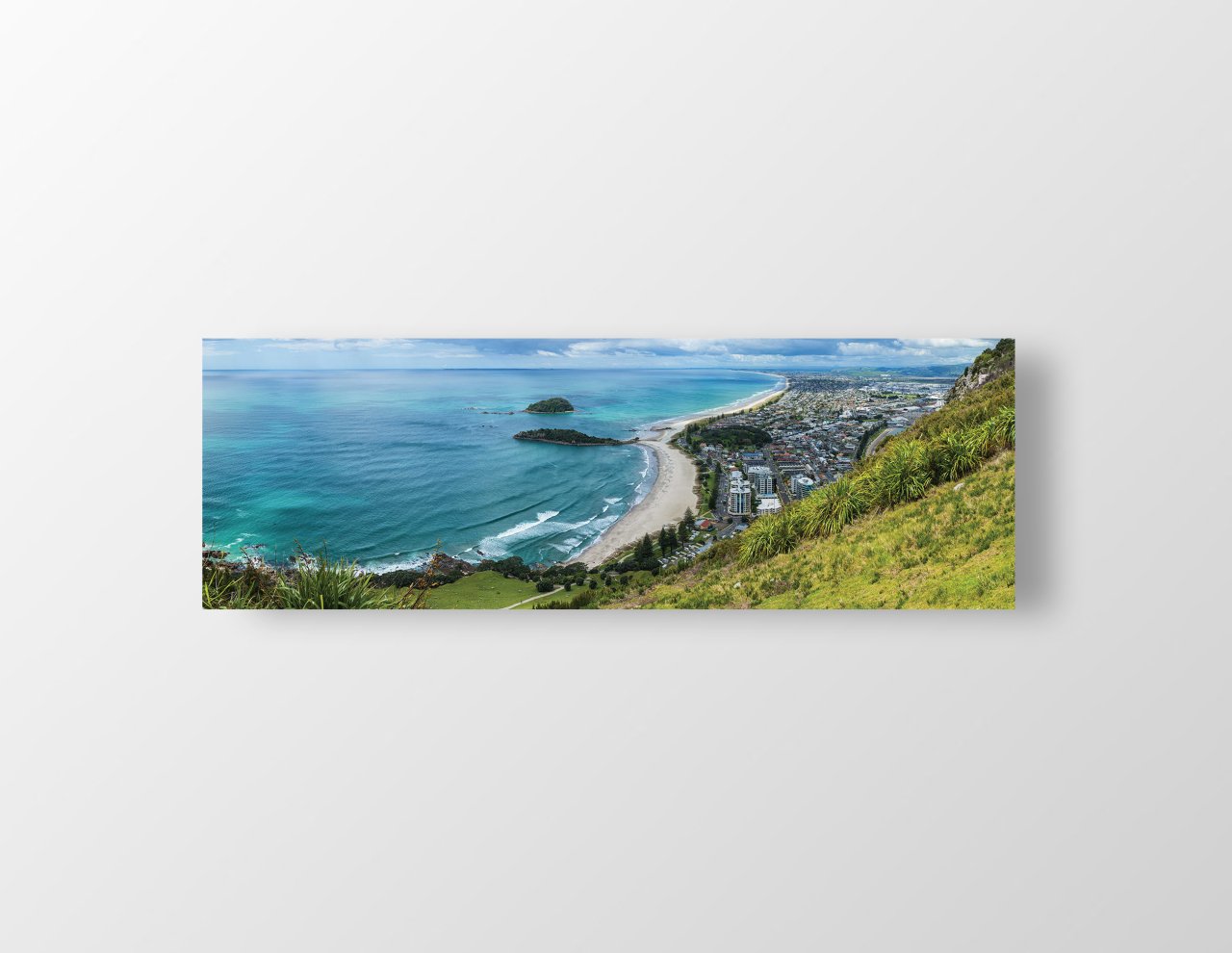 Deniz Kıyısı Manzarası Tablosu Çerçevesiz - 150x50