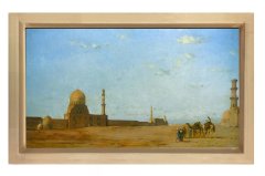 Mescidi-Aksa Tablosu Naturel Ahşap Çerçeve - 50x90