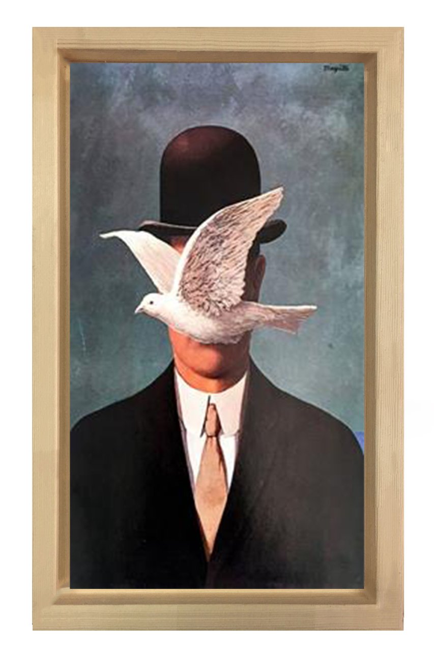 Rene Magritte tablosu Naturel Ahşap Çerçeve - 70x100