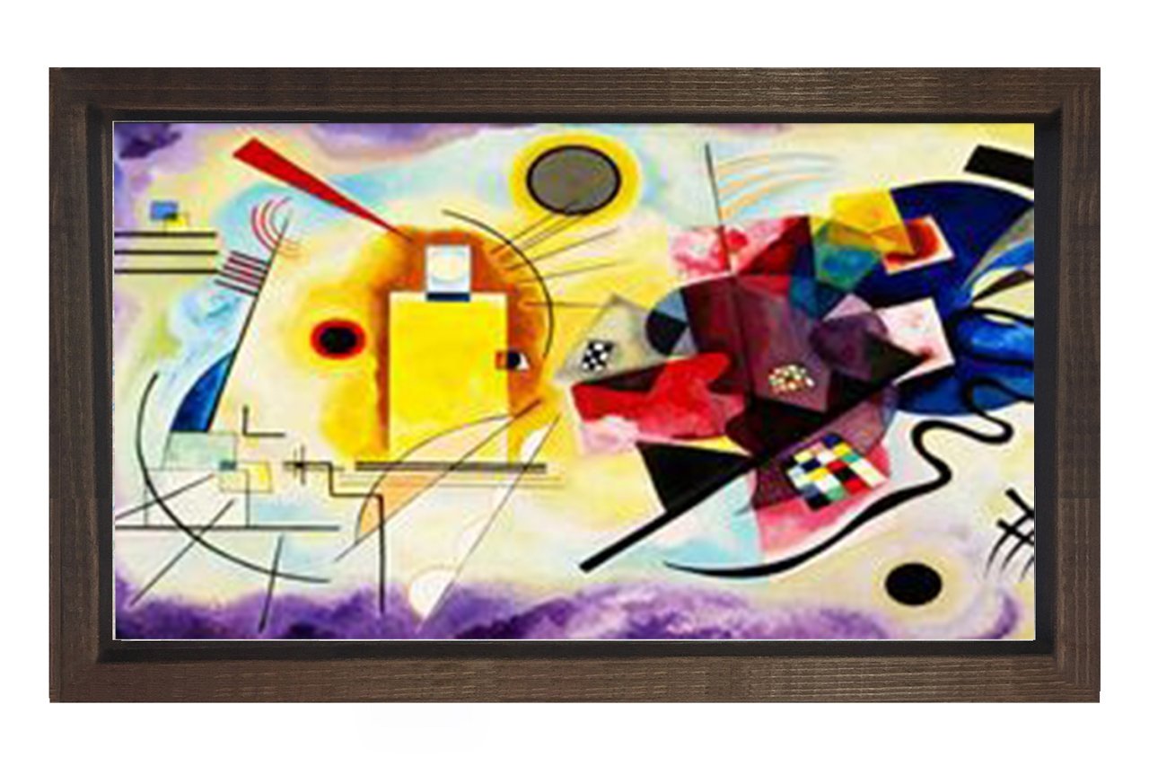 Vassily Kandisky Tablosu Kahverengi Ahşap Çerçeve - 40x60