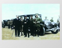 Atatürk ve Heyet Tablosu Çerçevesiz - 40x60