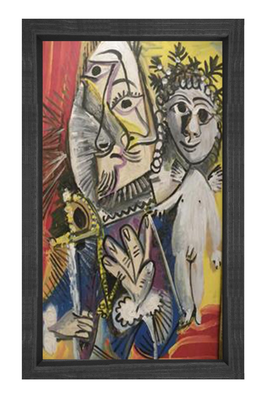 Pablo Picasso Tablosu Siyah Ahşap Çerçeve - 45x30