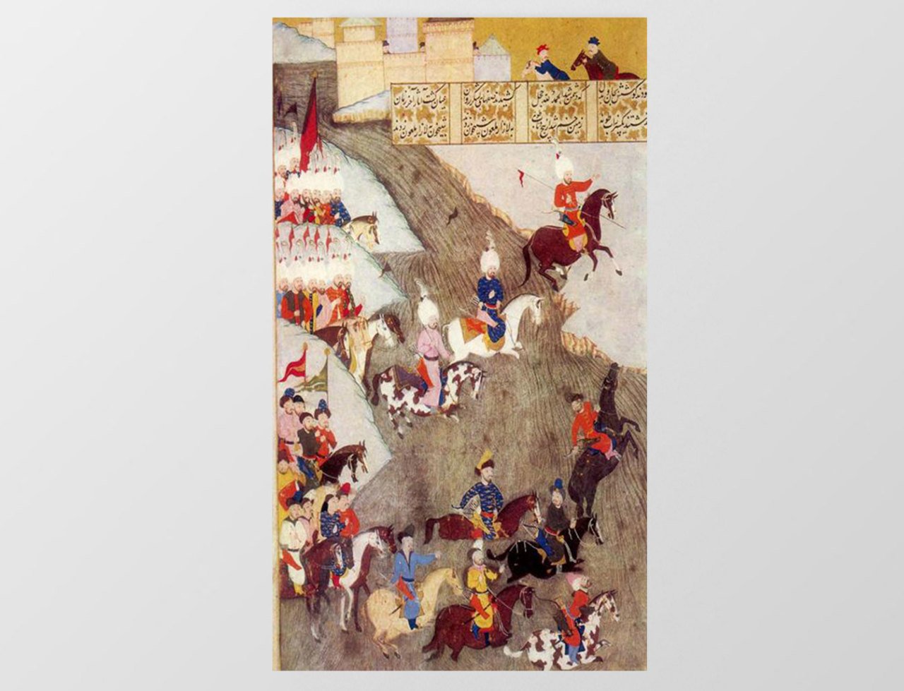 Minyatür Savaş Meydanı Tablosu Çerçevesiz - 50x70