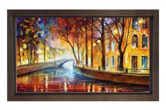 Venedik  Yağlıboya Tablosu Kahverengi Ahşap - 70x100