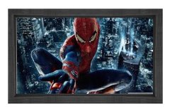 Spiderman Tablosu Siyah Ahşap Çerçeve - 100x200