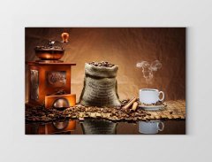 Kahvenin yolculuğu Tablosu Çerçevesiz - 100x200