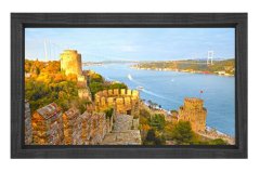 Rumeli Hisarı Tablosu Siyah Ahşap - 100x150