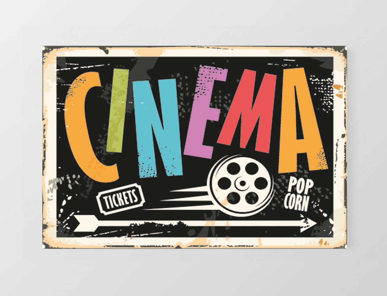 Cinema Tablosu Çerçevesiz - 100x200