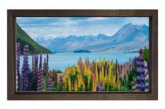 Muhteşem Doğa Manzarası Tablosu Kahverengi Ahşap - 100x200