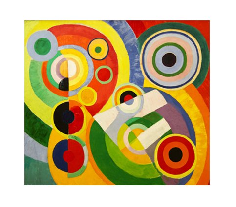 Robert Delaunay - Joie De Vivre  Soyut Tablosu Çerçevesiz - 45x30