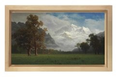 Manzara Reprodüksiyon Tablosu Naturel Ahşap Çerçeve - 50x90