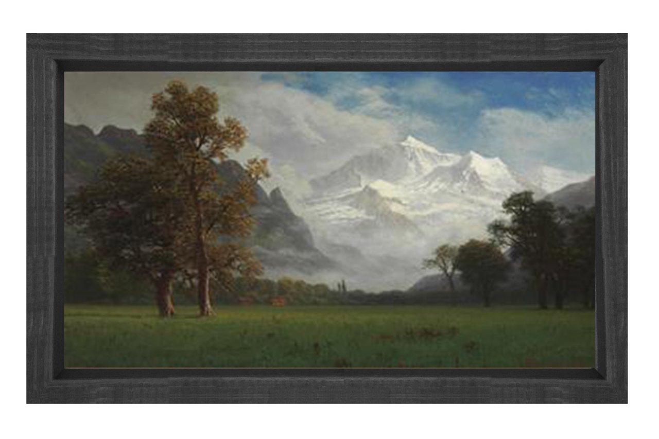 Manzara Reprodüksiyon Tablosu Siyah Ahşap Çerçeve - 100x150