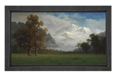 Manzara Reprodüksiyon Tablosu Siyah Ahşap Çerçeve - 50x70