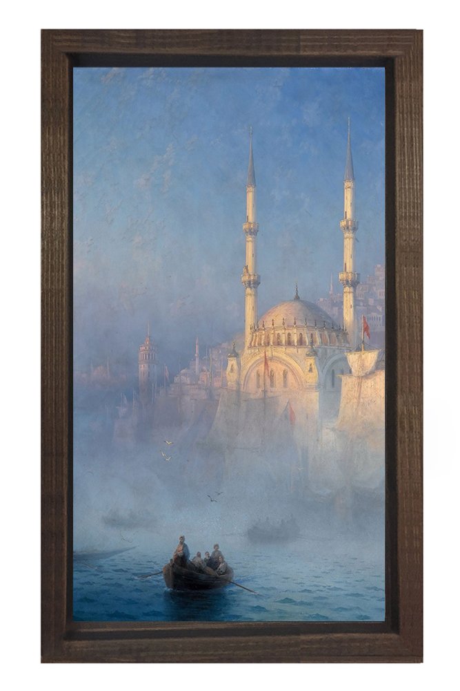 Ivan Avozosky Ayasofya  Tablosu Kahverengi Ahşap Çerçeve - 70x100