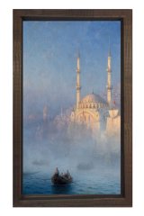 Ivan Avozosky Ayasofya  Tablosu Kahverengi Ahşap Çerçeve - 70x100