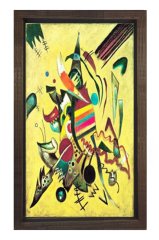 Vassily Kandisky Tablosu Kahverengi Ahşap Çerçeve - 100x200
