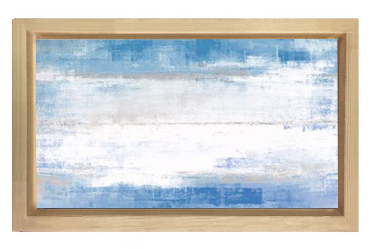 Soyut Reprodüksiyon Tablosu Naturel Ahşap - 40x60