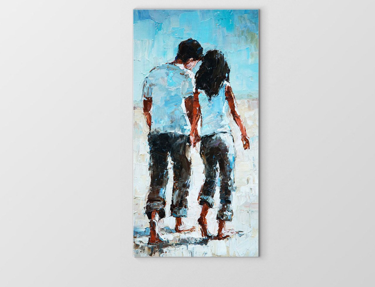 Aşık Çift Tablosu Çerçevesiz - 50x70
