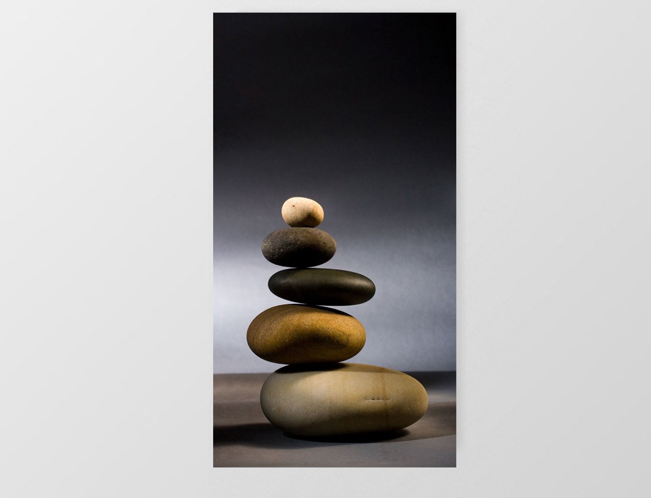 Taşlar Tablosu Çerçevesiz - 40x60